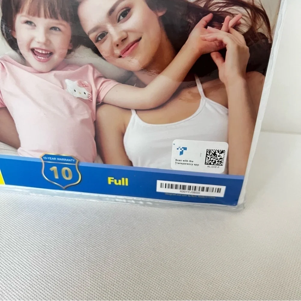 Ruili Size Full Size Quilted Fitted Mattress Protector White Hypoallergenic